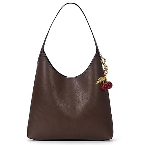 HICARRY Faux Suede Hobo Bags Vegan Leather Shoulder Bag Tote for Women Medium Slouchy Designer Handbags Purses Fall Fashion - Image 1