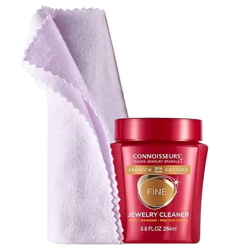 CONNOISSEURS Premium Edition Jewelry Cleaner, Value Size 9.6oz - Pick from Fine, Silver or Delicate Jewelry Cleaner - Image 1