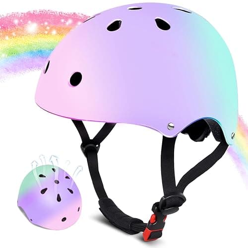 Kids Bike Helmet for 2-3-5-8-14 Ages Girls,Boys,Toddler,Kids and Youth, Ventilation and Impact Resistance Toddler Bike Helmet for Multi-Sport Bicycle Scooter Inline Roller Skate and Skateboarding - Image 1