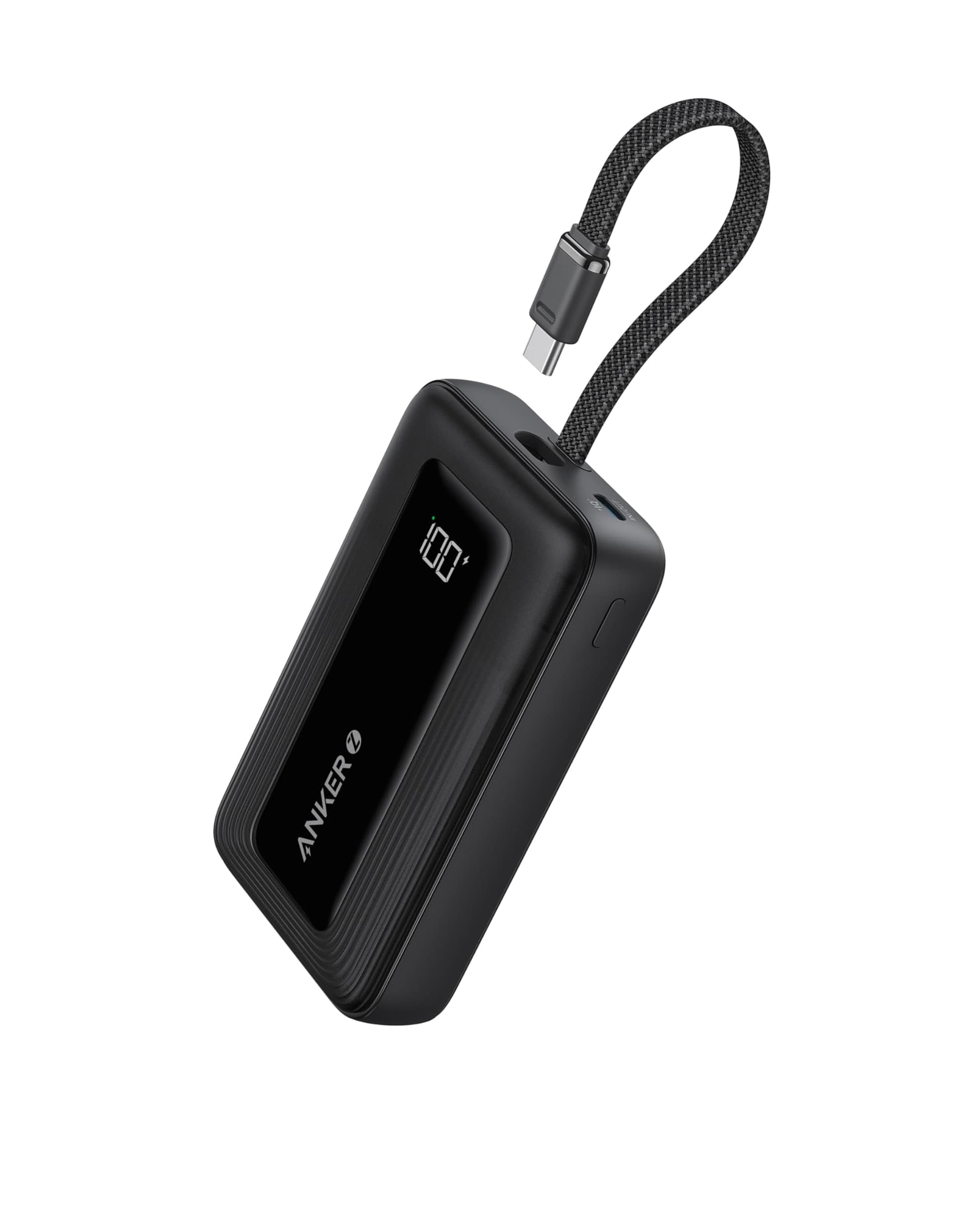 Anker Zolo Power Bank, Cable TipoC Integrado, 20000mAh, Carga rápida de 30W, Compacto y portátil, Compatible con Samsung Serie y Galaxy S24 S23 S22 S23 y Serie de Andrioid - Image 1