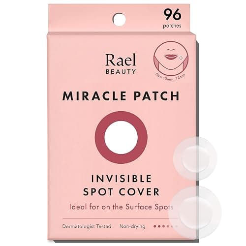 Rael Miracle Invisible Spot Cover - Absorbing Cover, Skin Care, Facial Stickers, 2 Sizes (96 Count) - 96 count (Pack of 1) - 96.0 - Image 1