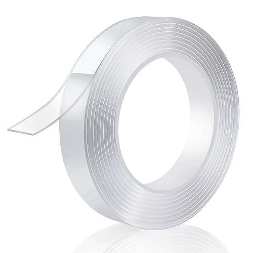 P7yaumy Double Sided Tape Heavy Duty 0.75in×20ft, Nano Tape Double Sided, Removable Traceless Two Sided Adhesive Tape, Clear Mounting Tape Double Sided Tape for Walls, Hanging Picture,Poster,Carpet - Image 1
