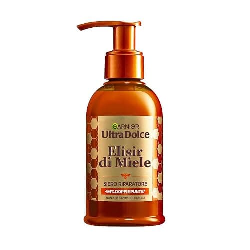 Garnier Ultra Dolce Siero Riparatore, Per Capelli Danneggiati, Doppie Punte Ridotte del 94%, Arricchito con Miele di Acacia, Elisir di Miele, 115 ml - Image 1