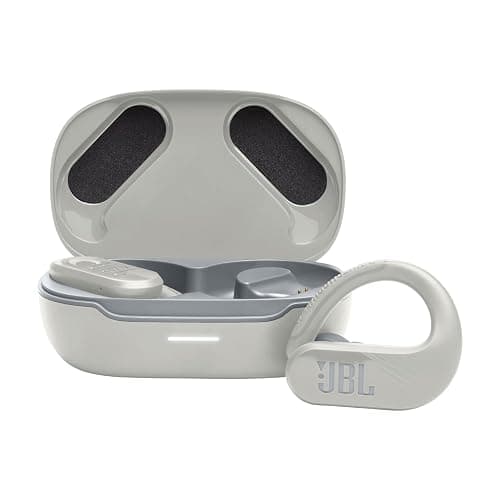 JBL Endurance Peak 3 - Dust and Water Proof (IP68) True Wireless Active Earbuds, Pure Bass Sound, Up to 50 Total Hours of Playback with Speed Charge, Ambient Aware & Talk Thru (White) - Image 1