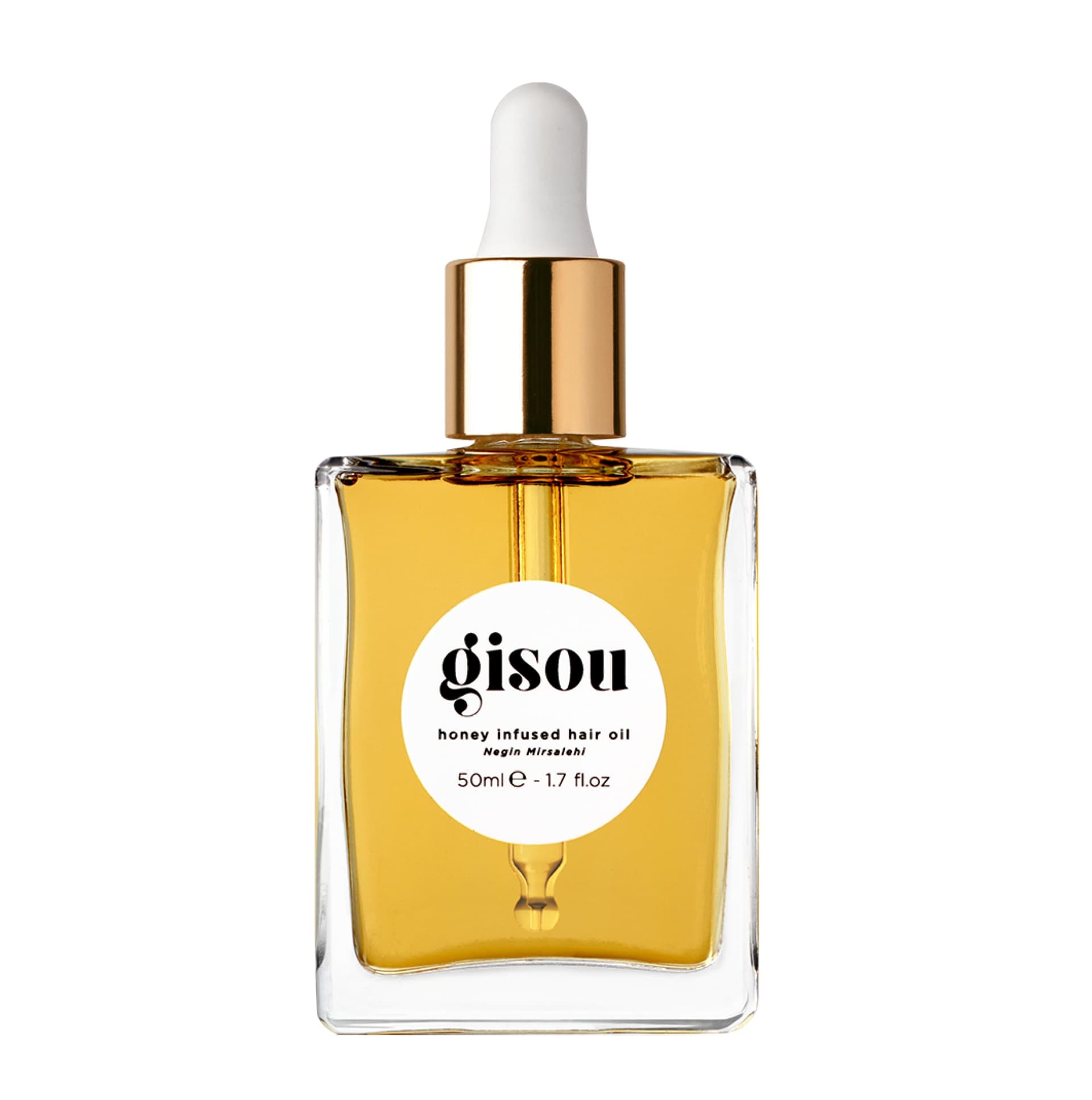 New brothread Gisou Óleo de cabelo com infusão de mel enriquecido com mel Mirsalehi para nutrir e hidratar profundamente o cabelo (50 ml) - Image 1