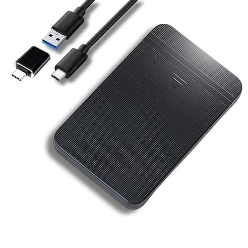 Ezekers Portable 500GB External Hard Drive - USB 3.0 & USB C for PC, Mac, PS5 (Storage Only), PS4, Phone (Android and iPhone 15/16/17) & Xbox - Ultra Fast - Image 1