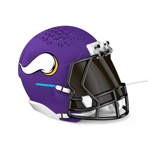 NFL Echo Dot Bundle: Includes Echo Dot | Charcoal and Limited-Edition NFL Helmet Stand | Minnesota Vikings - Image 1