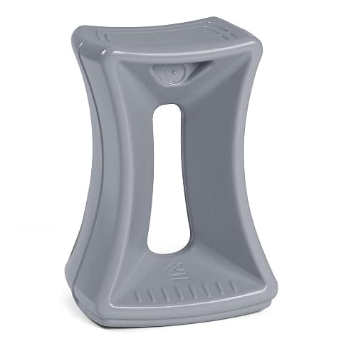 Simplay3 Active America Fit Balance Chair, 20" Stool for Adults and Teens- Ergonomic Office Desk Chair with Rock, Wobble, Tilt Motion for Learning, Work and Study, Steel Grey - Image 1