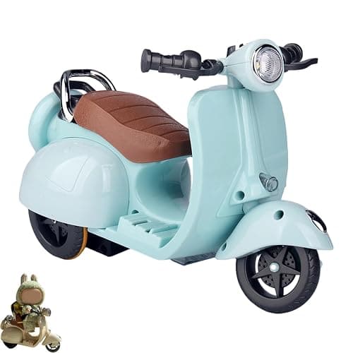 Vdaxvme Scooter Guinea Pigs Toy with Colorful Lights and Music Interactive Hamster Scooter Small Animals Pet Supplies Motorcycle - Image 1