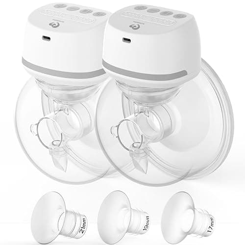 Bellababy Wearable Breast Pumps Hands Free, Low Noise Pain Free, 4 Modes 6 Levels of Suction, Wireless Double Electric Breast Pumps Portable. (24mm Flanges, 21/19/17mm Inserts) - Image 1