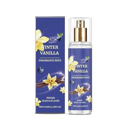 Vanilla Blueberry Body Fragrance Spray, Fresh and Sweet Perfume with Floral and Fruity Notes, Long Lasting Fragrance Eau De Toilette, Exudes Unique Charm - 100ML/3.38 Fl.Oz - Image 1