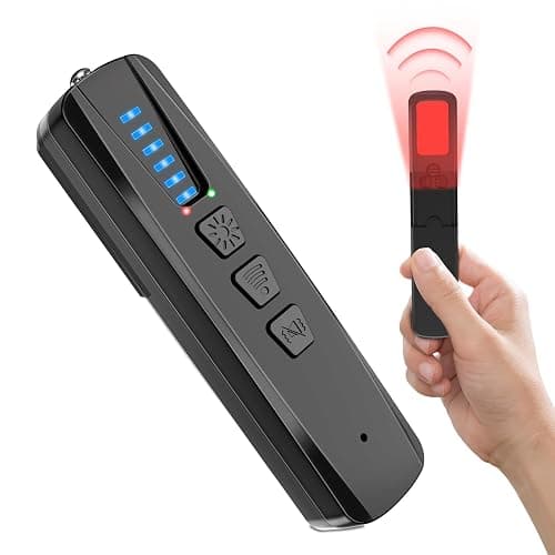 Elecvos Hidden-Bug-and-Camera-Detectors, Anti-Spy Camera Finder Listening Devices Scanner RF Signal GPS Tracker Detector Portable Rechargeable for Hotel,Travel,Bathroom,Office,Car,Airbnb - Image 1