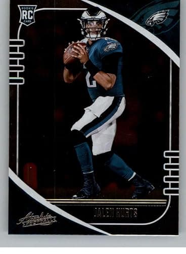 2020 Panini Absolute Football #145 Jalen Hurts Philadelphia Eagles RC Rookie Card Official NFL Trading Card From Panini America - Image 1