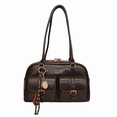 vintage shoulder bag for women, stand oil bag handbags, small cute y2k leather purses, brown hobo bags bolsos para mujeres, summer popular designer purses for women 2025 - Image 1