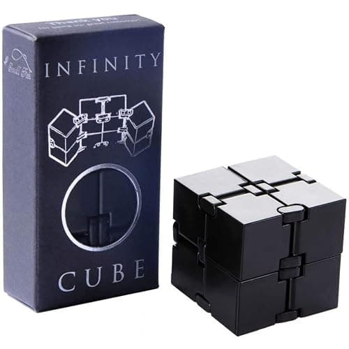 Infinity Cube Sensory Fidget Toy, EDC Fidgeting Game for Kids and Adults, Cool Mini Gadget Best for Stress and Anxiety Relief and Kill Time, Easter Stocking Stuffers Unique Idea for Fingers and Hands - Image 1