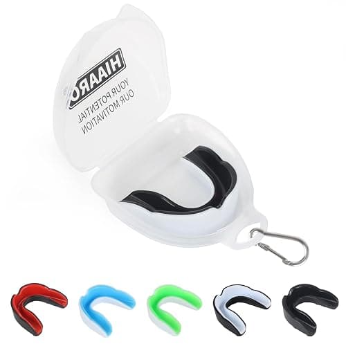 HIAARO 6 Pack Sports Mouthguard, Kids & Youth Mouth Guard with Case for Boxing, MMA, Hockey, Soccer, Basketball, Size M - Image 1