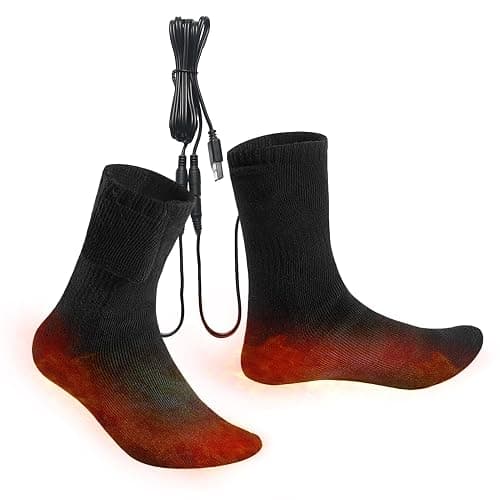 Beheizte Socken, 2025 Beheizte Socken, Kaltes Wetter USB-Heizsocke, 3 Sekunden Schnelle Heizung, 55? Konstante Temperatur, Kältefest QuickHeating Lange Fußwärmer Socke - Image 1