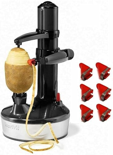 This item Starfrit Rotato Express 2.0 + 6 Replacement Blades | Updated Model - Electric Peeler (Black) - Image 1