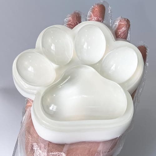 Handmade Large Cat Paw Squishies for Relaxation, 5-inch Transparent Squishies Paw for Adults - 2025 New - Image 1