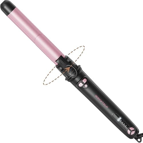 Wavytalk Rotating Curling Iron 1 Inch Automatic Curling wand - Get Effortless Waves with Self Rotating Barrel up to 430°F with Home Button, Dual Voltage - Image 1