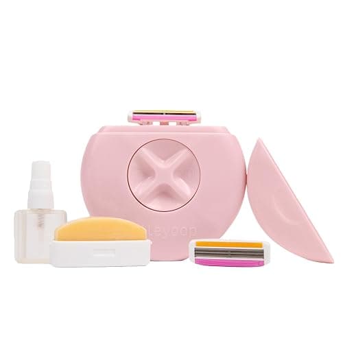Alleyoop Travel Razor for Women, Portable Mini Travel Shaver - Dusty Pink | Mini Portable Razor for Women, Refillable Water Spritzer & Shea Butter Bar, Gentle for All Skin Types, Shave On The Go - Image 1