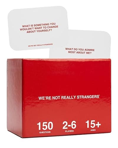 WE'RE NOT REALLY STRANGERS Card Game, Conversation Card Game for Adults | 150 Cards for Adults, Teens, Couples, & Strangers - Icebreaker Questions for Game Night or Date Night, Ages 15+, 2-6 Players - Image 1