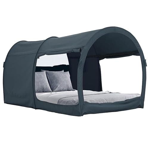 LEEDOR Bed Tent Dream Tents Bed Canopy Shelter Cabin Indoor Privacy Warm Breathable Pop Up Twin/Full/Queen for Kids and Adult Patent Pending(Mattress Not Included) - Image 1