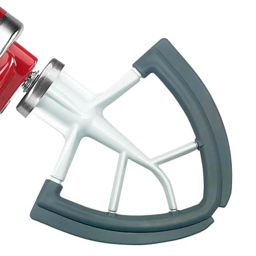 Flex Edge Beater for KitchenAid 4.5/5 QT Tilt Head Stand Mixer Kitchen Aid Mixer Accessory,With Silicone Edges For Kitchen Aid Accessories and Attachments - Gray - Image 1
