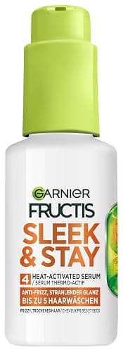 Garnier Fructis Sleek & Stay Heat-Activated Siero con alfa silana per capelli secchi e inclini al crespo, 50 ml - Image 1