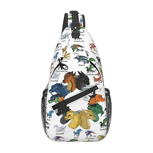 G GLORYLUCK Wings Of Fires Sling Backpack Crossbody Sling Bag, Shoulder Bag Chest Bag Daypack Fanny Pack Cross Body Bag For Women Men - Image 1