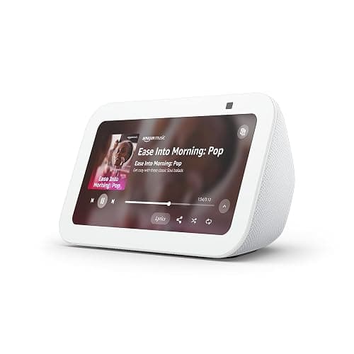 Amazon Echo Show 5 (newest model), Smart display with Alexa+ Early Access, 2x the bass and clearer sound, Glacier White - Image 1