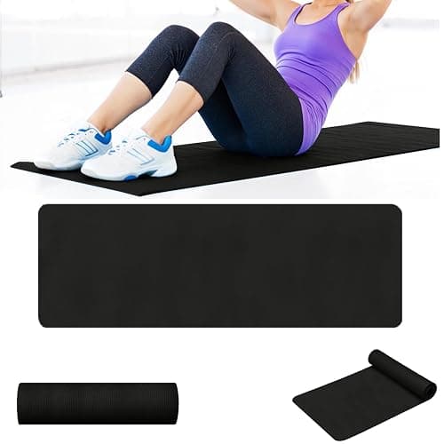Extra Long Non-Slip Yoga Mat for Women & Men 68.11x22.83 Inches 4mm Thick,Exercise Mat for Home Gym, Pilates, Hot Yoga & Fitness with Carry Strap, Eco-Friendly Lightweight - Image 1