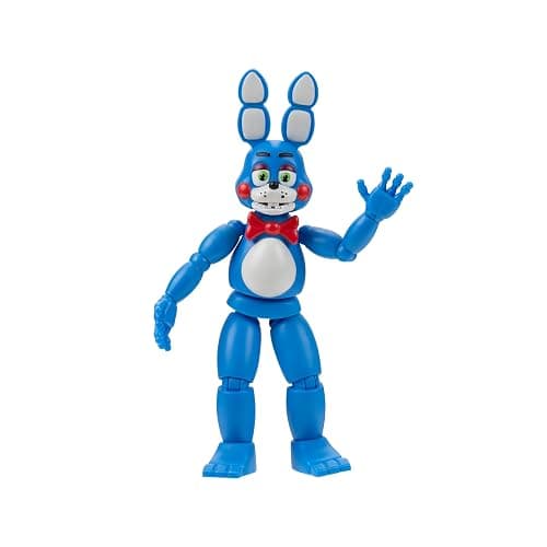Jazwares Five Nights at Freddyβs Toy Bonnie - 5-Inch Articulated Figure with Jumpscare Feature and Glow-in-The-Dark Eyes - Image 1