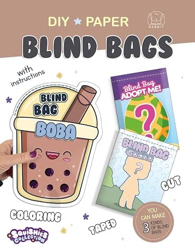 Paper Blind Bag DIY craft: Create three different types of surprise bags. (Squishies Collection) - Image 1