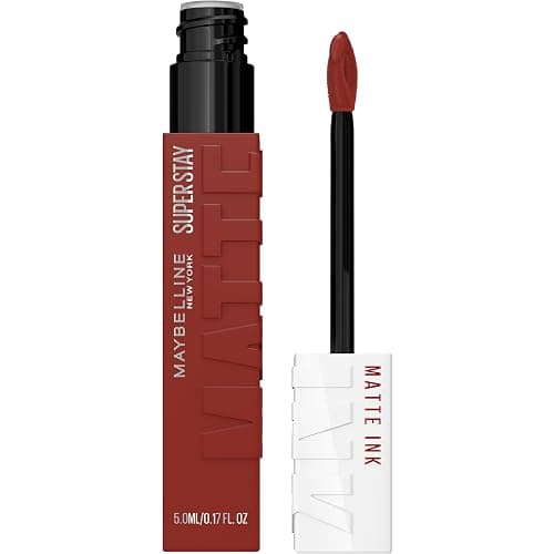 MAYBELLINE Super Stay Matte Ink Liquid Lipstick Makeup, Long Lasting High Impact Color, Up to 16H Wear, Charmer (Midtone Mauvy Brown) - Image 1