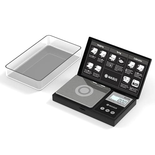 MAXUS Digital Pocket Gram Scale 500g x 0.01g High Precision with Tray | Weighs Small Food, Jewelry, Ounces, Grains, LCD Display, Tare Function - Image 1