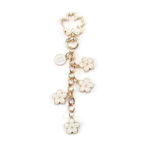 FRULX Cute Keychain Cartoon Cherry Blossom Keyring, Creative Bag Charm Accessory, Stylish Gift for Women, Friends, Mothers, And Sisters, Unique Birthday, Friendship - Image 1