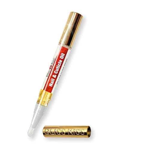 Bliss Kiss | 1 Fragrance Free | Nail Oil Cuticle Pen w/Vitamin E & Jojoba⏤Nail Strengthener Nail Growth Serum for Brittle Peeling Breaking Thin Nails - Image 1