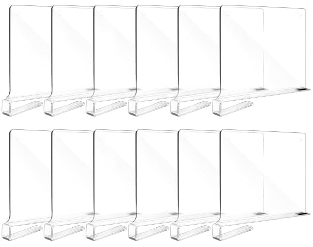 Fixwal Acrylic Shelf Dividers