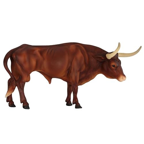 Breyer Horses Traditional Series |Texas Longhorn Bull Animals | Horse Figurine | 11.5" L X 8.5" H | Model #B-TR-10329 - Image 1
