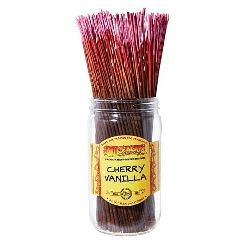 Wild Berry Incense Sticks - Cherry Vanilla - Fresh Cherry Blend with Rich Vanilla - Hand Dipped in The USA (100 Count) - Image 1
