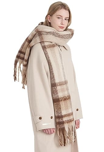 Halemet Vintage Scarfs for Women Warm Shawls and Wraps for Evening Dresses Soft Poncho Coat Thick Cardigan Wrap Cozy 2025 - Image 1