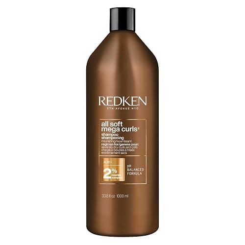 Redken All Soft Mega Curls Shampoo For Extremely Dry Curly & Coily Hair - Nourishes & Softens Severely Dry Hair, Sulfate Free - Image 1