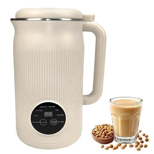 Nut Milk Maker 8 in 1, 1200ml Automatic Soy Milk Maker, Baby Food Processor with Delay Start, Keep Warm and Self-Cleaning for Almond Milk, Oat Milk, Cashew Milk, Soups, Porridges and Smoothies - Image 1