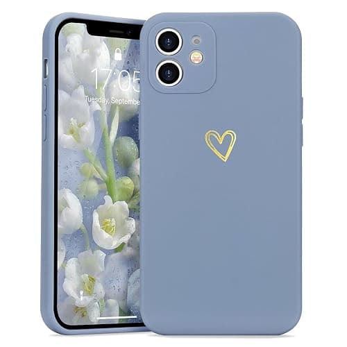 Lafunda Handyhülle Kompatibel mit iPhone 11 Mädchen hülle Ultra Dünn Silikonhülle süß Liebesherz Schutzhülle stoßfest Case Bumper Back Cover mit Fallschutz für iPhone 11 Blau - Image 1