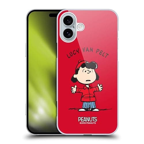 Head Case Designs Officially Licensed Peanuts Lucy Van Pelt Characters Hard Back Case Compatible with Apple iPhone 16 Plus - Image 1