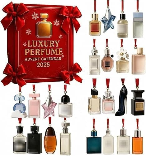 Luxury Perfume Advent Calendar, 24-Day 2D Perfume Display Gift Set, 24 Days of Designer Fragrances for Women Men,Perfume Pendant Advent Calendar 2025,Holiday Countdown Gift Set - Image 1