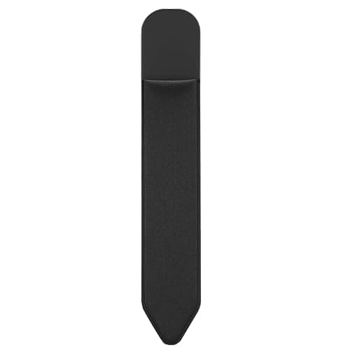 MoKo Adhesive Pencil Case Holder Sticker for Apple Pencil, Black | Elastic Pencil Pocket Pouch, Adhesive Sleeve, Attached to iPad Case, For Pro/USB-C/1st/2nd Gen and Similarly Stylus Pens - Image 1