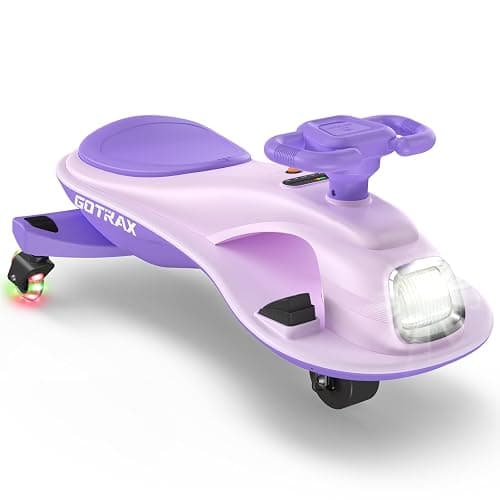 Gotrax WG1 Electric Wiggle Car for Kids, 12V Big Battery up to 120Min Playtime, Music Speaker &Rear Flash Wheels, Battery Display & Easy Assembly w/Pedal Throttle, Crazy Cart Gift for Ages 3+, 132Lbs - Image 1
