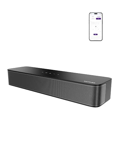ULTIMEA 2.1ch Surround Sound Bar for TV, Built-in Subwoofer, Peak Power 132W, App Control, 16 Inches Bluetooth 5.4 TV Speakers Soundbar, All-in-one PC Soundbar, Opt/AUX/Wall Mount, Poseidon M20 Pro - Image 1
